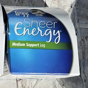 L'eggs Sheer Energy Medium Support Leg Hosiery - Blue